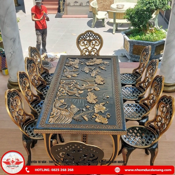 Bàn Ghế Nhôm Đúc AK01