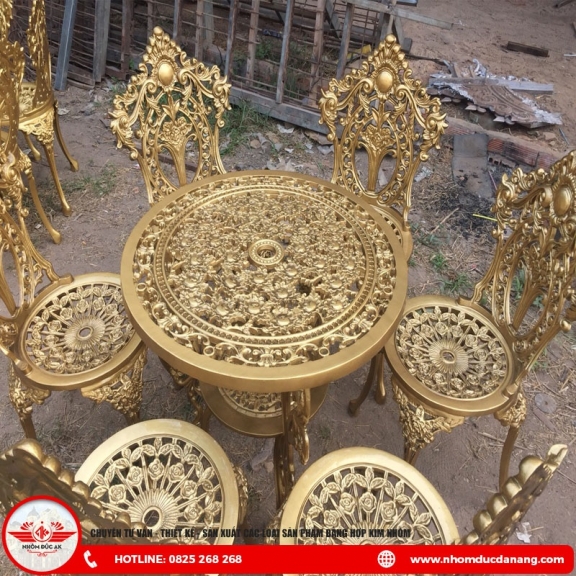 Bàn Ghế Nhôm Đúc AK03